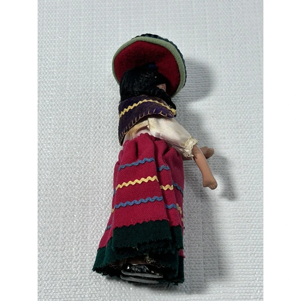 Collectible‎ Porcelain Doll Mexico Folk Art 1930s ORIGINAL 7